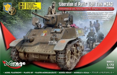 Model plastikowy Stuart M3A3 Wyzwolenie Paryż Model plastikowy Stuart M3A3 Wyzwolenie Paryż