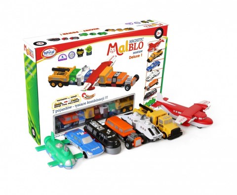 Zestaw Malblo Magnetyczne pojazdy deluxe 1 Zestaw Malblo Magnetyczne pojazdy deluxe 1