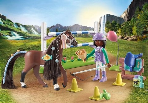 Zestaw z figurkami Horses 71355 Zoe i Blaze z przeszkodami Zestaw z figurkami Horses 71355 Zoe i Blaze z przeszkodami
