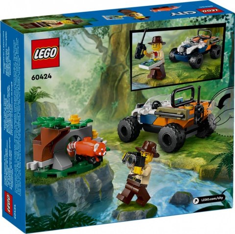 Klocki City 60424 Quad badacza dżungli z pandą czerwoną Klocki City 60424 Quad badacza dżungli z pandą czerwoną