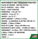 Klocki Northrop F-5A Freedom Fighter Klocki Northrop F-5A Freedom Fighter