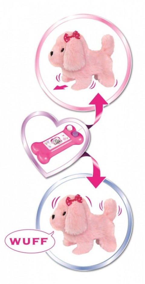 Maskotka Chi Chi Love Słodki szczeniak, na kabel, różowy, 17 cm Maskotka Chi Chi Love Słodki szczeniak, na kabel, różowy, 17 cm