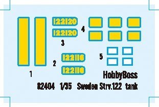 Model plastikowy Szwedzki czołg Strv.122 Model plastikowy Szwedzki czołg Strv.122