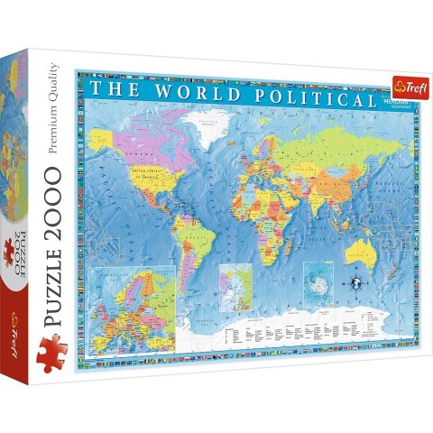 Puzzle 2000 elementów Polityczna mapa świata Puzzle 2000 elementów Polityczna mapa świata