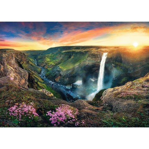 Puzzle 2000 elementów Wodospad Haifoss, Islandia Puzzle 2000 elementów Wodospad Haifoss, Islandia