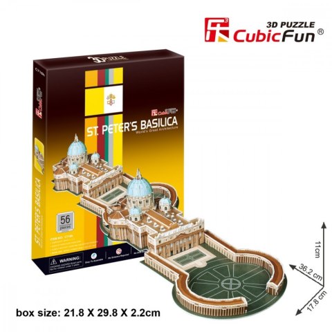 Puzzle 3D Bazylika Św.Piotra 56 elementów Puzzle 3D Bazylika Św.Piotra 56 elementów
