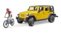 Jeep Wrangler Rubicon z rowerem i figurką Jeep Wrangler Rubicon z rowerem i figurką
