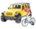 Jeep Wrangler Rubicon z rowerem i figurką Jeep Wrangler Rubicon z rowerem i figurką