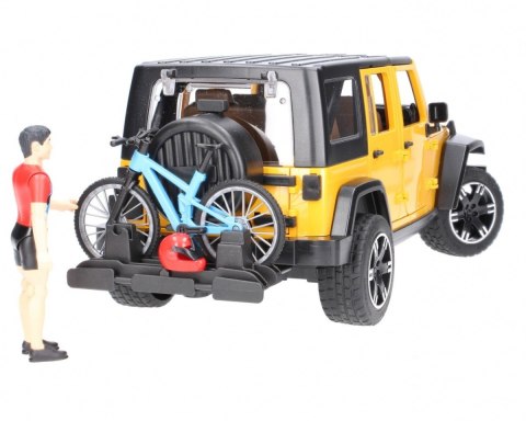 Jeep Wrangler Rubicon z rowerem i figurką Jeep Wrangler Rubicon z rowerem i figurką