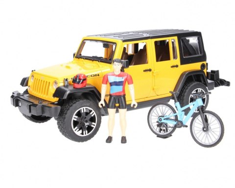 Jeep Wrangler Rubicon z rowerem i figurką Jeep Wrangler Rubicon z rowerem i figurką