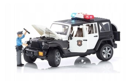 Pojazd Jeep Wrangler Rubicon policja z figurką Pojazd Jeep Wrangler Rubicon policja z figurką