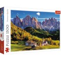 Puzzle 1500 elementów Dolina Val di Funes Dolomity Włochy Puzzle 1500 elementów Dolina Val di Funes Dolomity Włochy