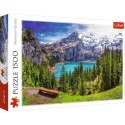 Puzzle 1500 elementów Jezioro Oeschinen, Alpy Puzzle 1500 elementów Jezioro Oeschinen, Alpy