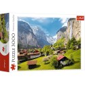 Puzzle 3000 elementów Lauterbrunnen Szwajcaria Puzzle 3000 elementów Lauterbrunnen Szwajcaria