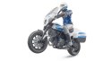 Scrambler Ducati Motocykl z policjantem Scrambler Ducati Motocykl z policjantem
