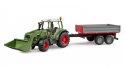Ciągnik Fendt Vario 211 z ładowaczem czołowym i wywrotką Ciągnik Fendt Vario 211 z ładowaczem czołowym i wywrotką