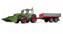 Ciągnik Fendt Vario 211 z ładowaczem czołowym i wywrotką Ciągnik Fendt Vario 211 z ładowaczem czołowym i wywrotką