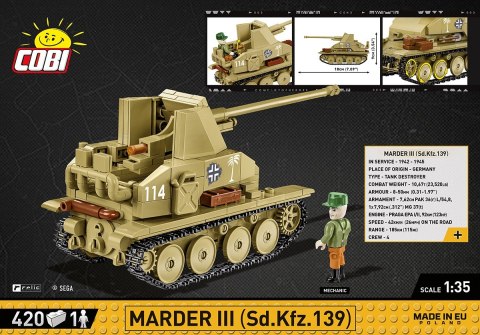 Klocki Marder III Sd.Kfz.139 Klocki Marder III Sd.Kfz.139