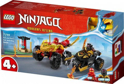Klocki Ninjago 71789 Bitwa samochodowo-motocyklowa między Kaiem a Rasem Klocki Ninjago 71789 Bitwa samochodowo-motocyklowa między Kaiem a Rasem