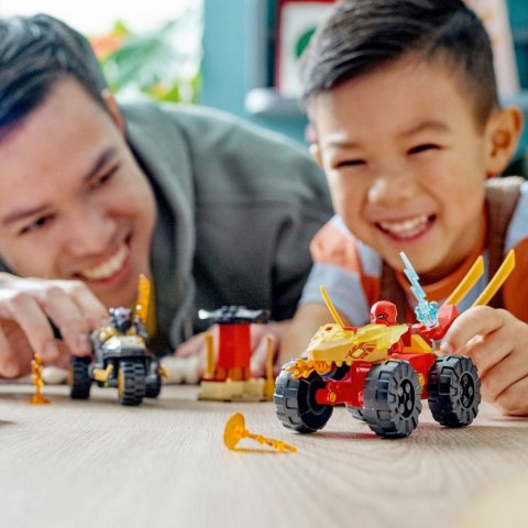 Klocki Ninjago 71789 Bitwa samochodowo-motocyklowa między Kaiem a Rasem Klocki Ninjago 71789 Bitwa samochodowo-motocyklowa między Kaiem a Rasem