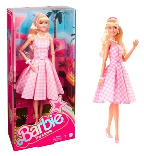 Lalka filmowa Barbie Margot Robbie jako Barbie w różowej sukience Lalka filmowa Barbie Margot Robbie jako Barbie w różowej sukience