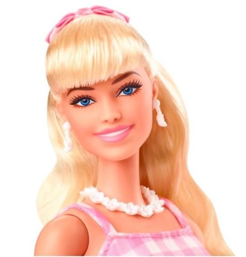 Lalka filmowa Barbie Margot Robbie jako Barbie w różowej sukience Lalka filmowa Barbie Margot Robbie jako Barbie w różowej sukience