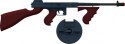 Metalowy pistolet gangsterski 8 naboi (Gonher) Metalowy pistolet gangsterski 8 naboi (Gonher)
