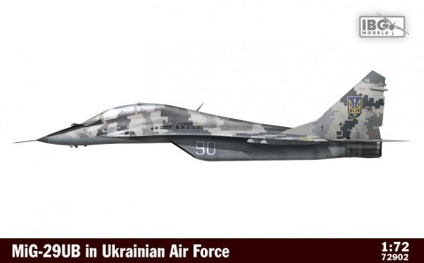 Model plastikowy Mig-29UB w Siłach Powietrznych Ukrainy 1/72 Model plastikowy Mig-29UB w Siłach Powietrznych Ukrainy 1/72