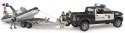 Pojazd Dodge RAM 2500 Policyjny Pikap z łodzią Pojazd Dodge RAM 2500 Policyjny Pikap z łodzią