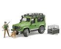 Pojazd Land Rover Defender z figurką leśnika i psem Pojazd Land Rover Defender z figurką leśnika i psem