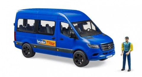 Samochód Mercedes Benz Sprinter minibus niebieski z kierowcą Samochód Mercedes Benz Sprinter minibus niebieski z kierowcą