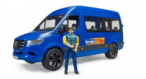 Samochód Mercedes Benz Sprinter minibus niebieski z kierowcą Samochód Mercedes Benz Sprinter minibus niebieski z kierowcą