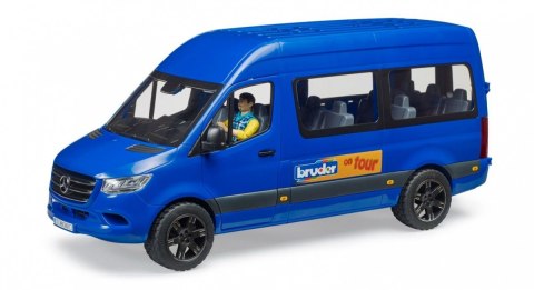 Samochód Mercedes Benz Sprinter minibus niebieski z kierowcą Samochód Mercedes Benz Sprinter minibus niebieski z kierowcą