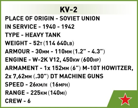 Klocki Historical Collection WWII KV-2 Klocki Historical Collection WWII KV-2