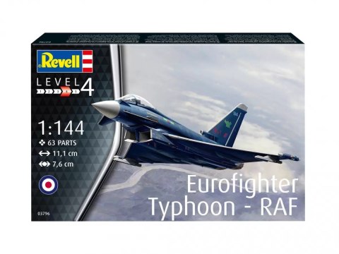 Model plastikowy Samolot Eurofighter Typhoon RAF 1/144 Model plastikowy Samolot Eurofighter Typhoon RAF 1/144