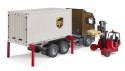 Pojazdy Scania Super 560R Kontener UPS z wózkiem widłowym Pojazdy Scania Super 560R Kontener UPS z wózkiem widłowym