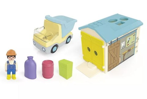 Zestaw z figurką Junior 71686 Ciężarówka z garażem z funkcją sortera Zestaw z figurką Junior 71686 Ciężarówka z garażem z funkcją sortera