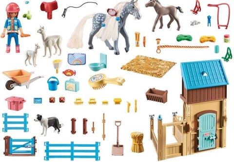 Zestaw z figurkami Horses 71353 Amelia i Whisper z boksem stajennym Zestaw z figurkami Horses 71353 Amelia i Whisper z boksem stajennym