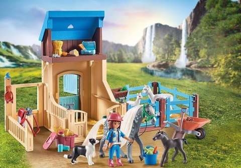 Zestaw z figurkami Horses 71353 Amelia i Whisper z boksem stajennym Zestaw z figurkami Horses 71353 Amelia i Whisper z boksem stajennym