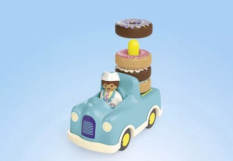 Zestaw z figurkami Junior 71702 Szalony Donut Truck z funkcją układania i sortowania Zestaw z figurkami Junior 71702 Szalony Donut Truck z funkcją układania i sortowania