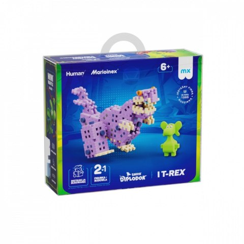Klocki Mini Waffle - Diplodok i T-Rex 148 elementów Klocki Mini Waffle - Diplodok i T-Rex 148 elementów