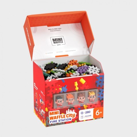 Klocki Waffle mini - Remiza strażacka 280 elementów Klocki Waffle mini - Remiza strażacka 280 elementów