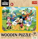 Puzzle drewniane 24 elementów Myszka Miki Mickey Puzzle drewniane 24 elementów Myszka Miki Mickey