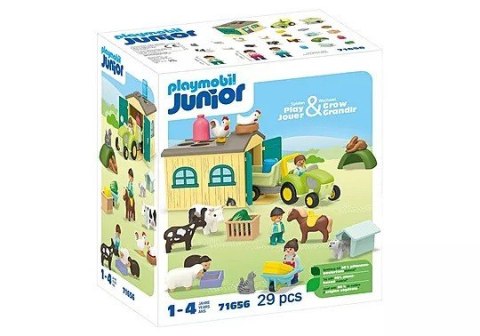 Zestaw z figurkami Junior 71656 Przygoda na gospodarstwie z traktorem, przyczepą i zwierzętami Zestaw z figurkami Junior 71656 Przygoda na gospodarstwie z traktorem, przyczepą i zwierzętami