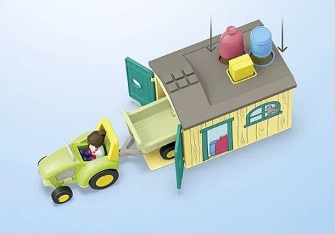 Zestaw z figurkami Junior 71656 Przygoda na gospodarstwie z traktorem, przyczepą i zwierzętami Zestaw z figurkami Junior 71656 Przygoda na gospodarstwie z traktorem, przyczepą i zwierzętami