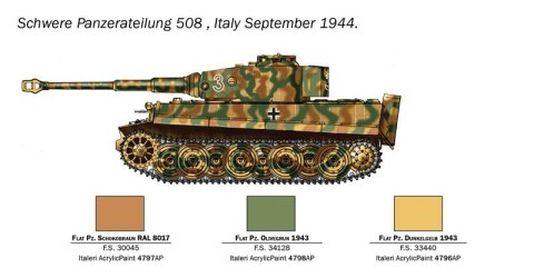 Model plastikowy Pz. kpfw. VI Tiger I 1/56 Model plastikowy Pz. kpfw. VI Tiger I 1/56