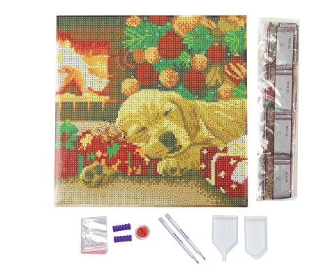 Obraz Crystal Art Pies Śpiący Labrador Obraz Crystal Art Pies Śpiący Labrador